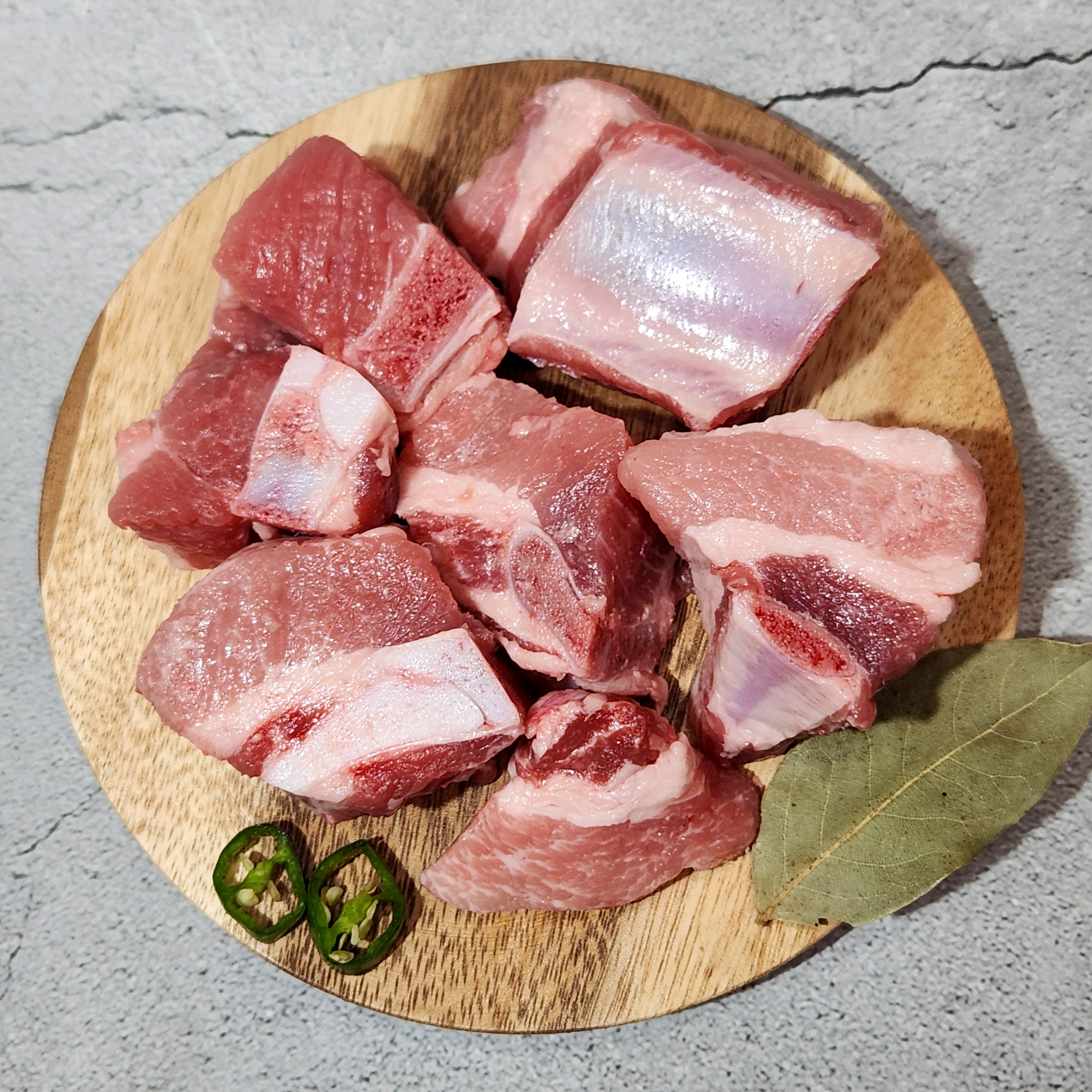 호호미트클럽 한돈 돼지생갈비 생돼지갈비 찜용 1kg 냉장 : 호호미트클럽