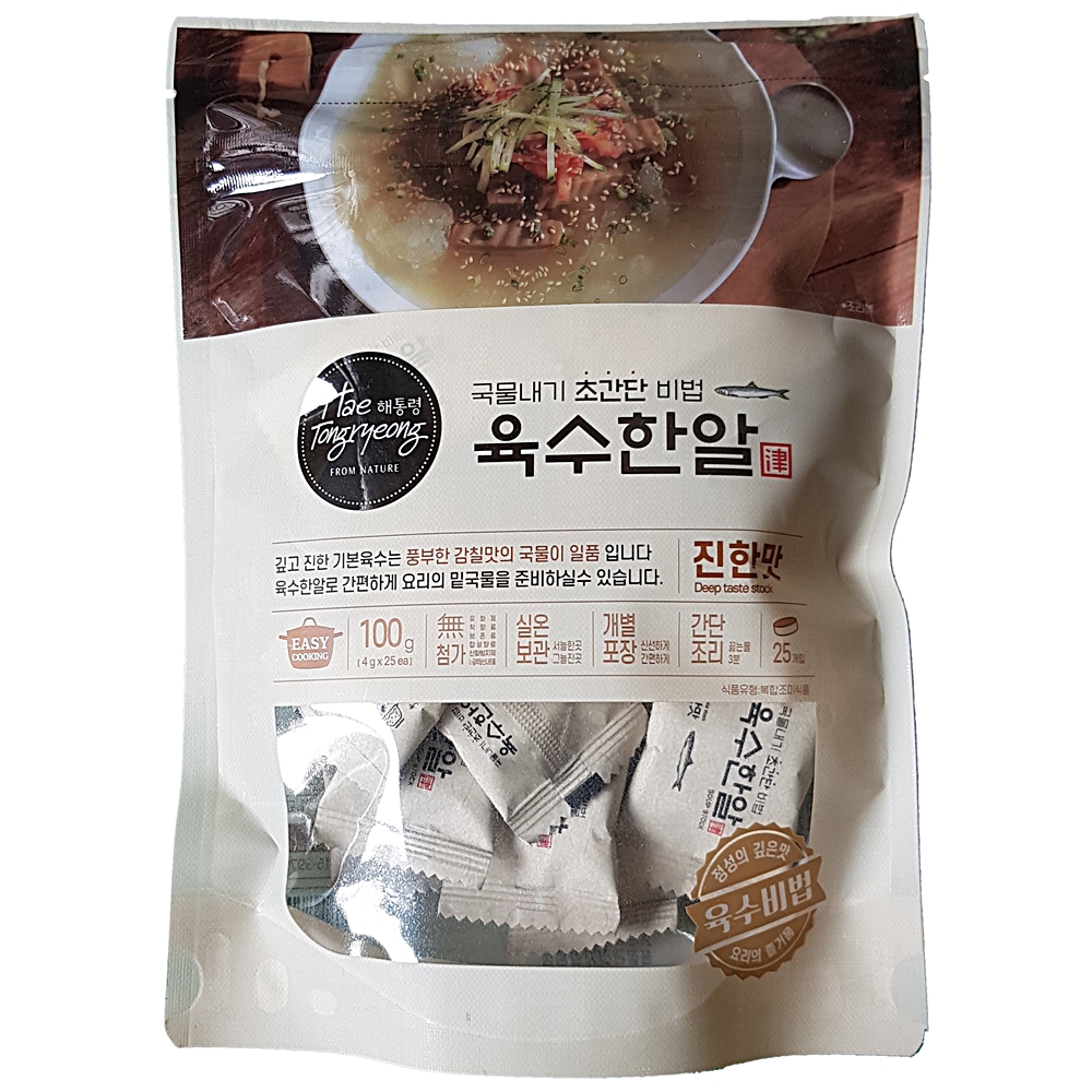 [최근제조상품]해통령 육수한알 진한맛 100g : 바구니코리아닷컴