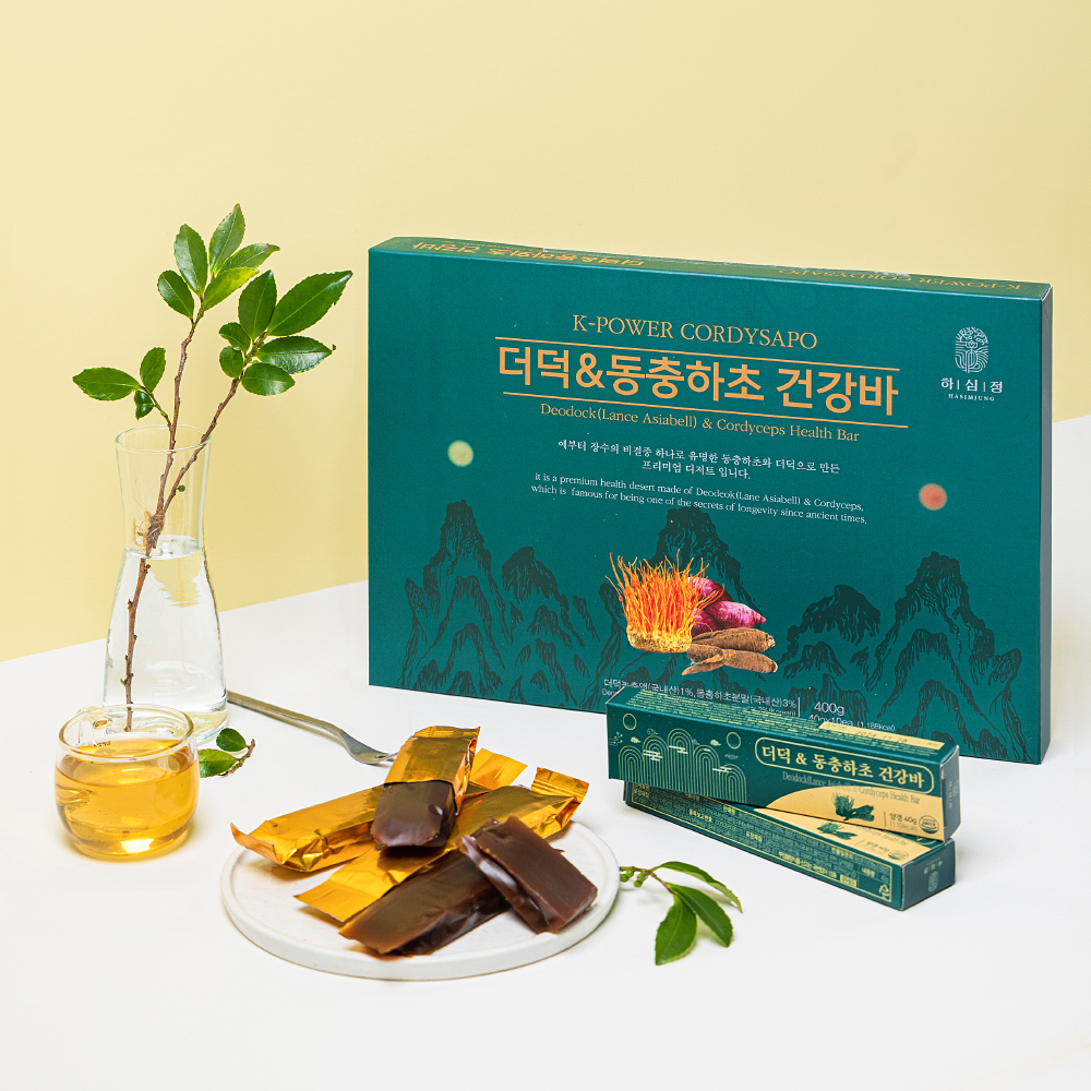 더덕&동충하초 건강바 건강양갱 : 하심정 더덕