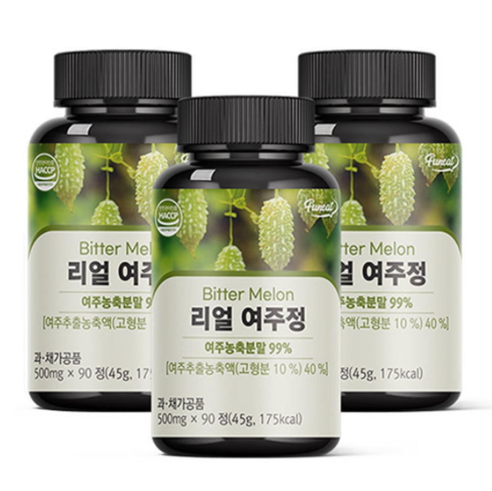 리얼 여주정 90정 3병 9개월분 국내산 유기농 여주환 : 오하라쇼 무역