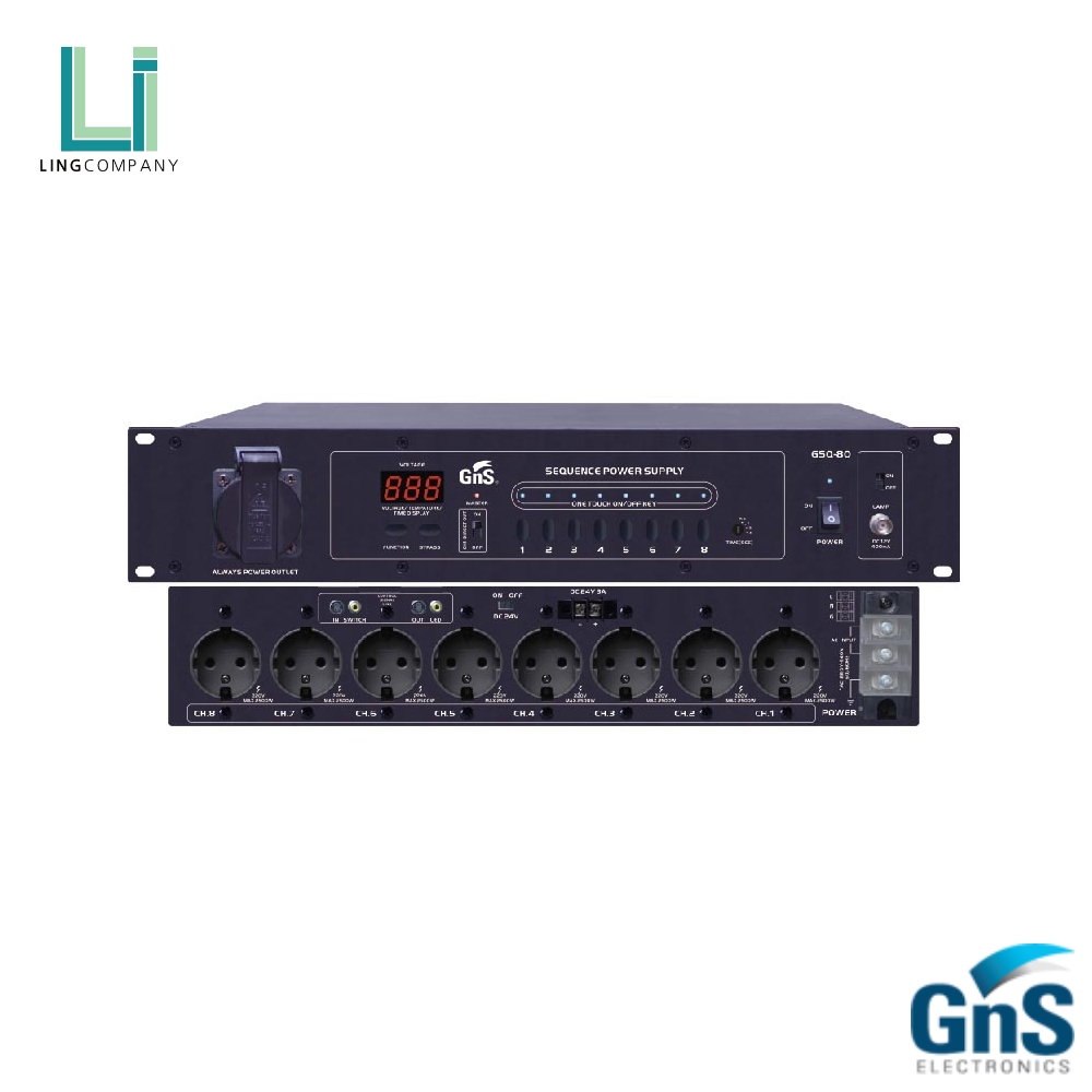 GNS GSQ-80 8채널 순차전원공급기 (AC전원 케이블 미포함) : 링컴퍼니
