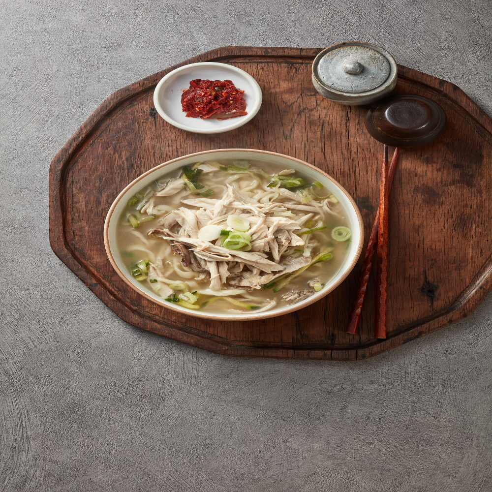 홈식탐 닭칼국수 1.31kg 2팩 밀키트 캠핑음식 칼국수 맛집 삼계탕 : 홈식탐