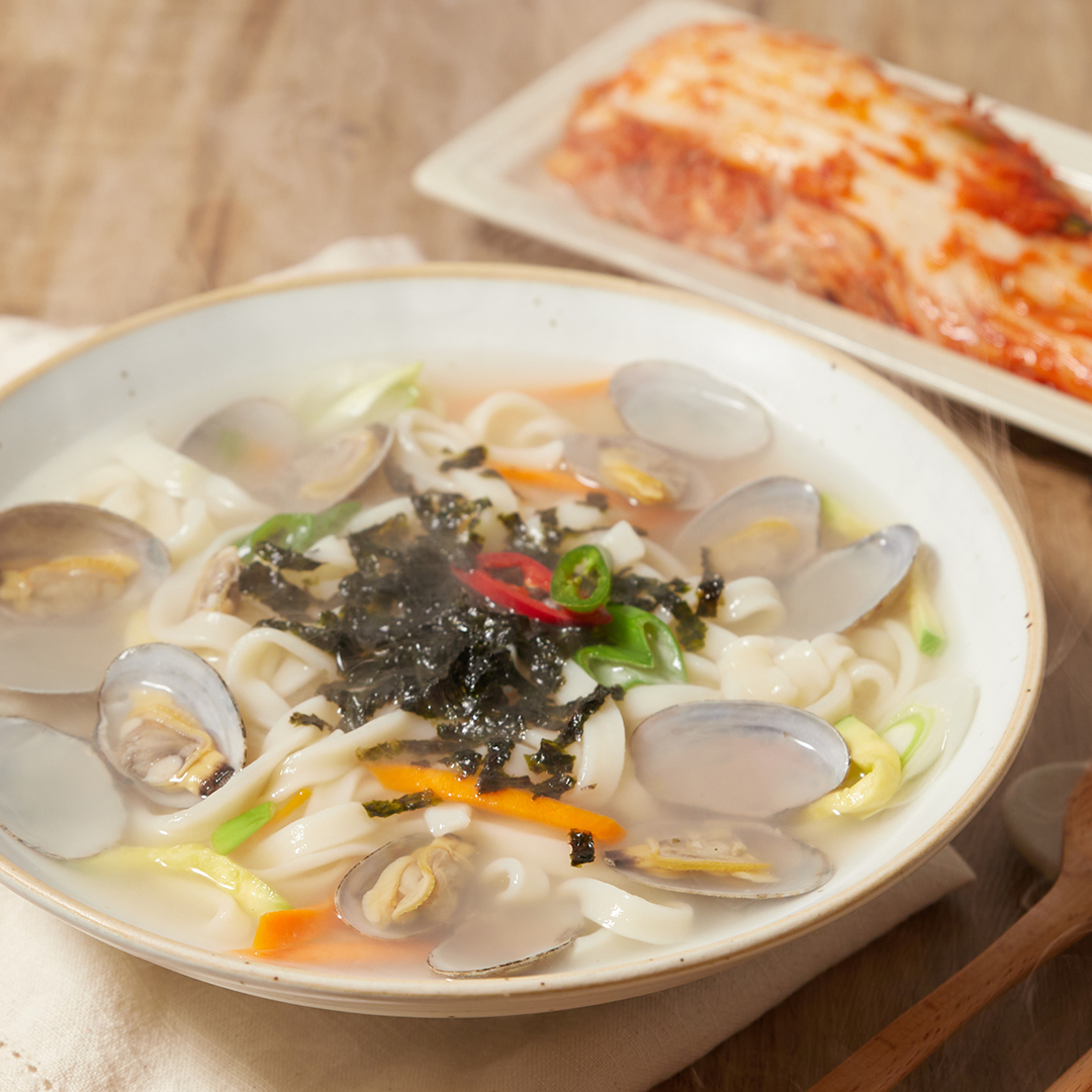 군산 맛집 엄마손 생면 칼국수 7인분 + 바지락 소스(개별포장) : 랜선식당