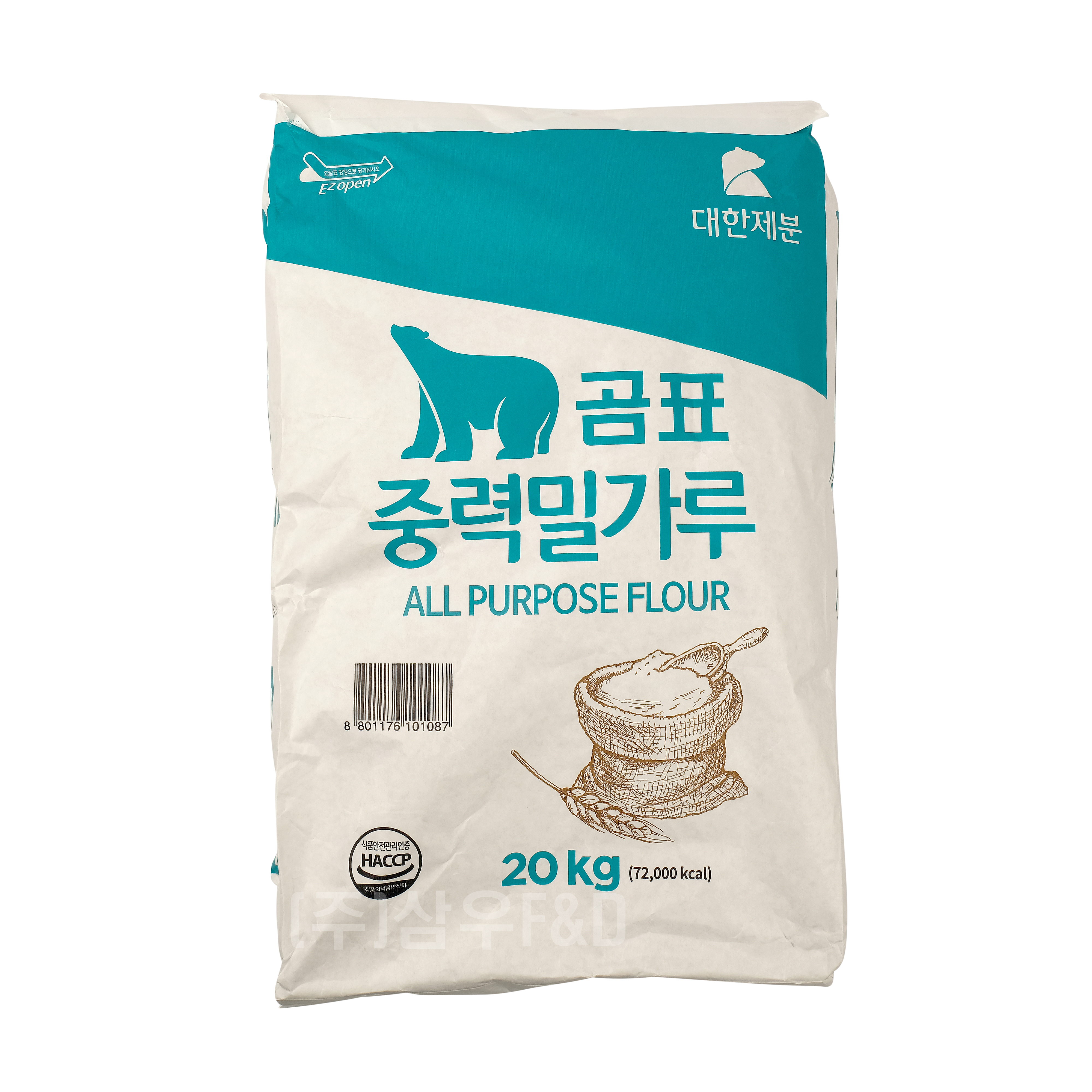 곰표 중력밀가루 1등급 20KG[곰] 다목적용 중력분 대한제분 : 삼우유통