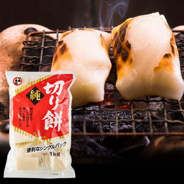 일본 키리모찌 싱글팩 1kg 구워먹는 떡 찰떡 찹쌀떡 : 포켓프린세스
