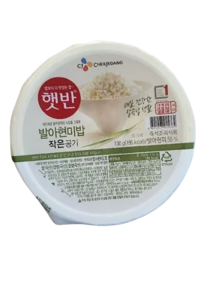 CJ제일제당 햇반 발아현미밥 작은 공기 130g 24개 : 성균펫