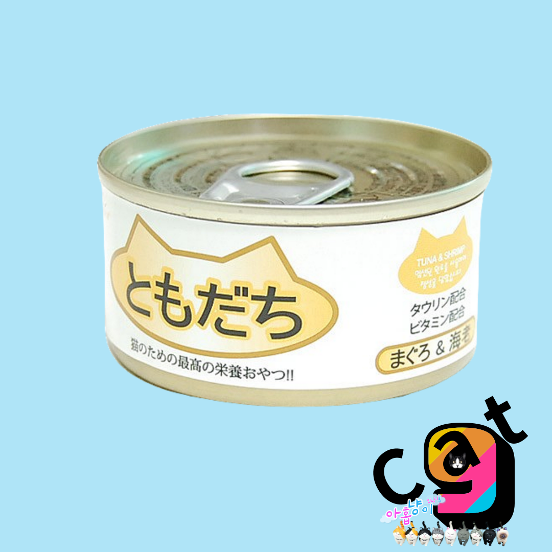 토모다찌 캣캔 참치&연어 80g 1박스24캔 길 고양이 냥이 애묘 캔 간식 : 인써니몰