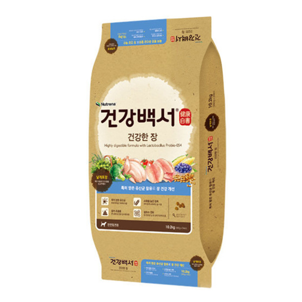 [유통기한 2025-07-02] 뉴트리나 건강백서 건강한장 2kg : 펫박스