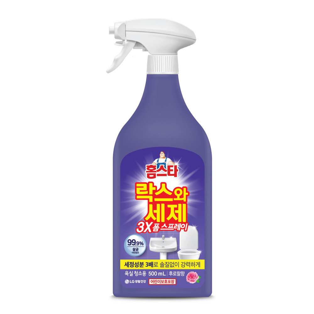 홈스타 락스와세제 스프레이 후로랄 500ml : LG생활건강 공식 스토어