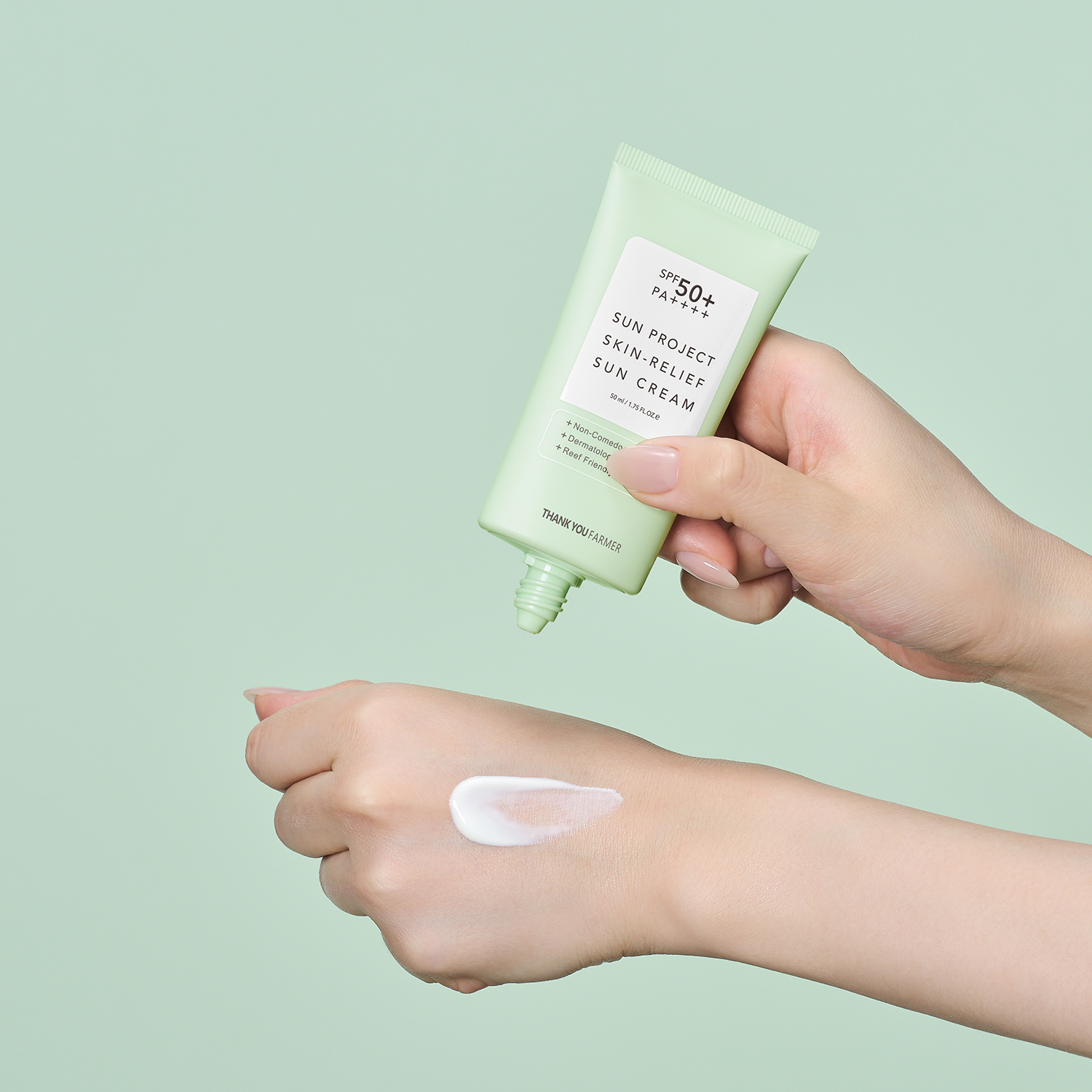 땡큐파머 선 프로젝트 스킨 릴리프 선크림 50ml /SPF50+ PA++++ : 땡큐파머