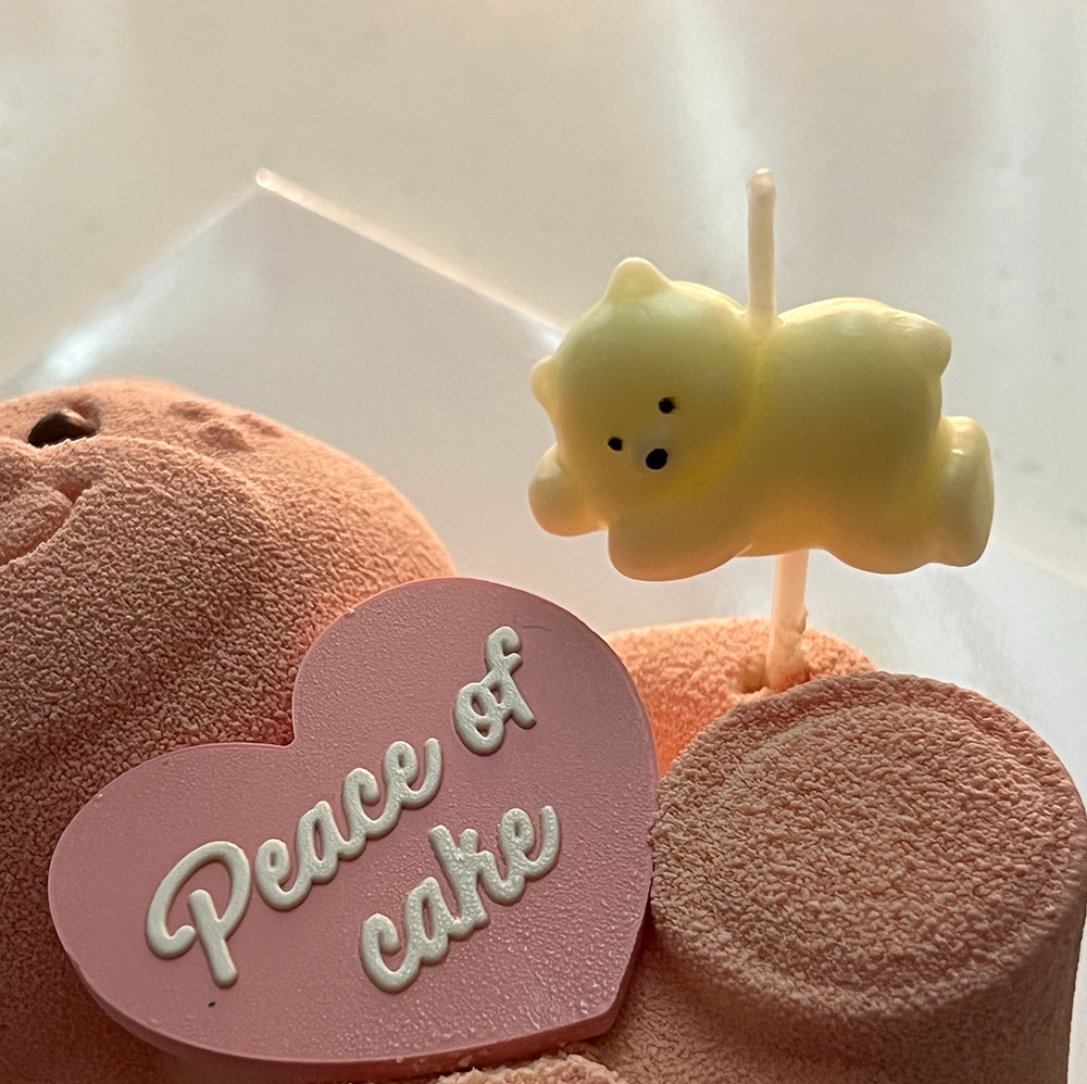 (3개/1set) 곰돌이초 귀여운 생일 파티 케익 케이크 데코 생일초 캔들 이벤트 베어초 : 텀즈업마켓