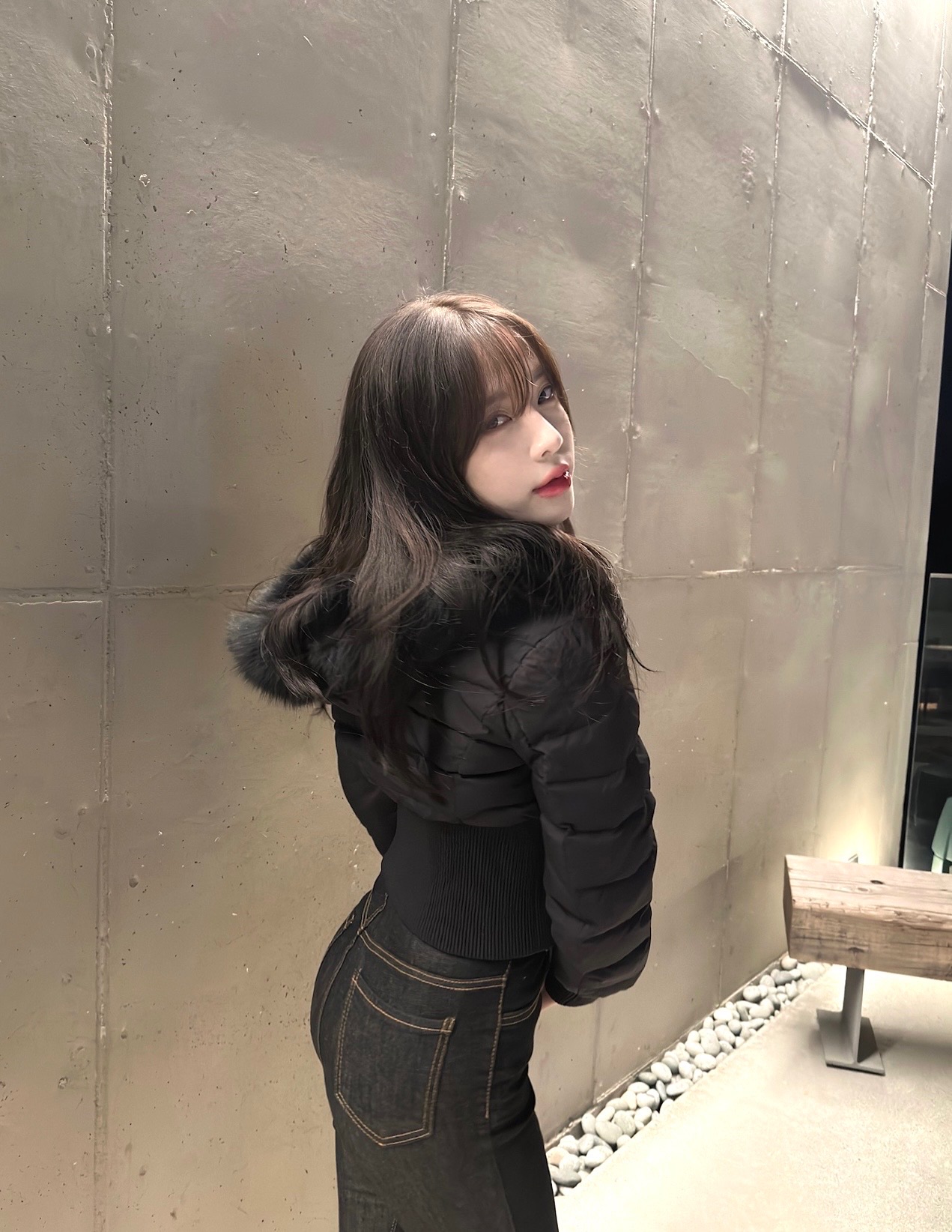 리얼퍼허리잘록숏패딩 : 도헤 Dorer
