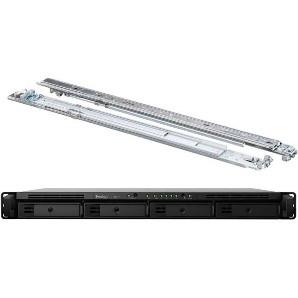 Synology RackStation RS819 소형 랙 마운트 NAS 서버 번들레일 키트 포함 Realtek RTD1296 쿼드코어 2GB DDR4 SDRAM 16TB SATA... 