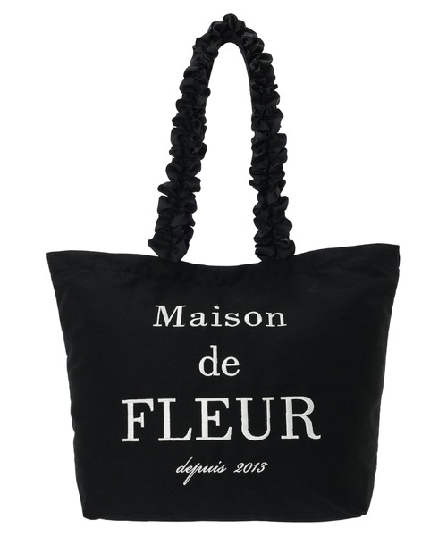 메종드플뢰르 Maison de FLEUR 오가닉 코튼 프릴 핸들 토트백 : 메구미상
