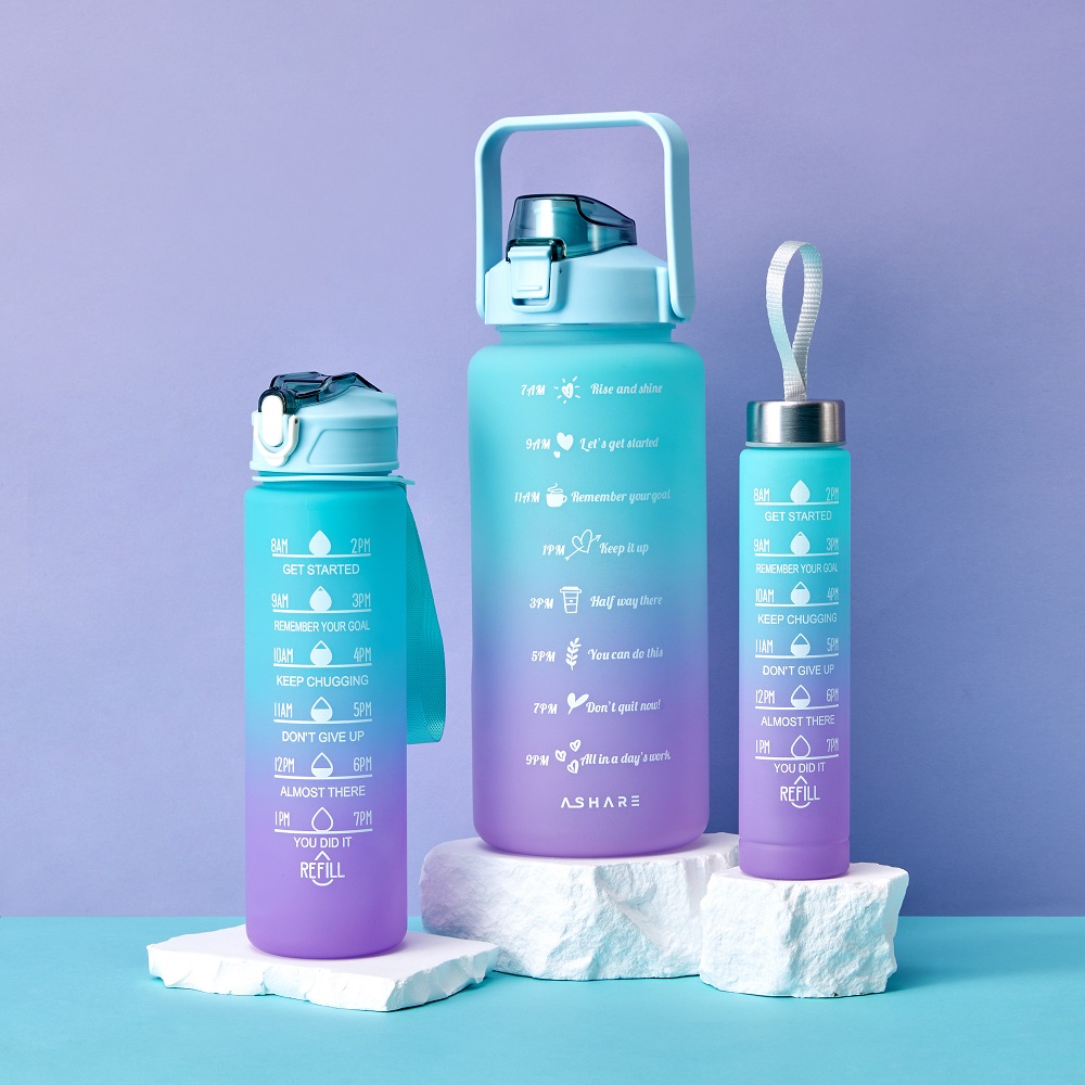 어쉐어 3개세트 물병 물통 대용량 미니 물병 2리터 800ml 500ml 다이어트 : 어쉐어