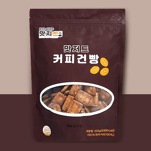 맛저트 커피금빵 강릉 커피건빵 보리 튀김 발효 군용 건빵 건빵강정 200g : 뚝딱요리연구소
