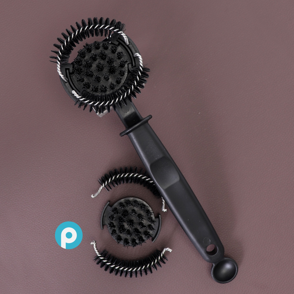 커피머신 청소솔 그룹헤드 세척 라운드 청소 브러쉬 가스켓 샤워스크린 올클리닝 58mm : 카페 서포트 그룹 포코