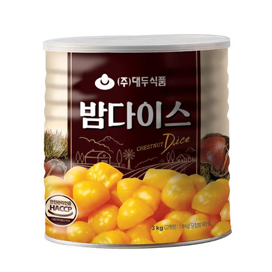 대두식품 밤다이스 3KG/화과방 당침밤 제빵재료 : 앙베이킹