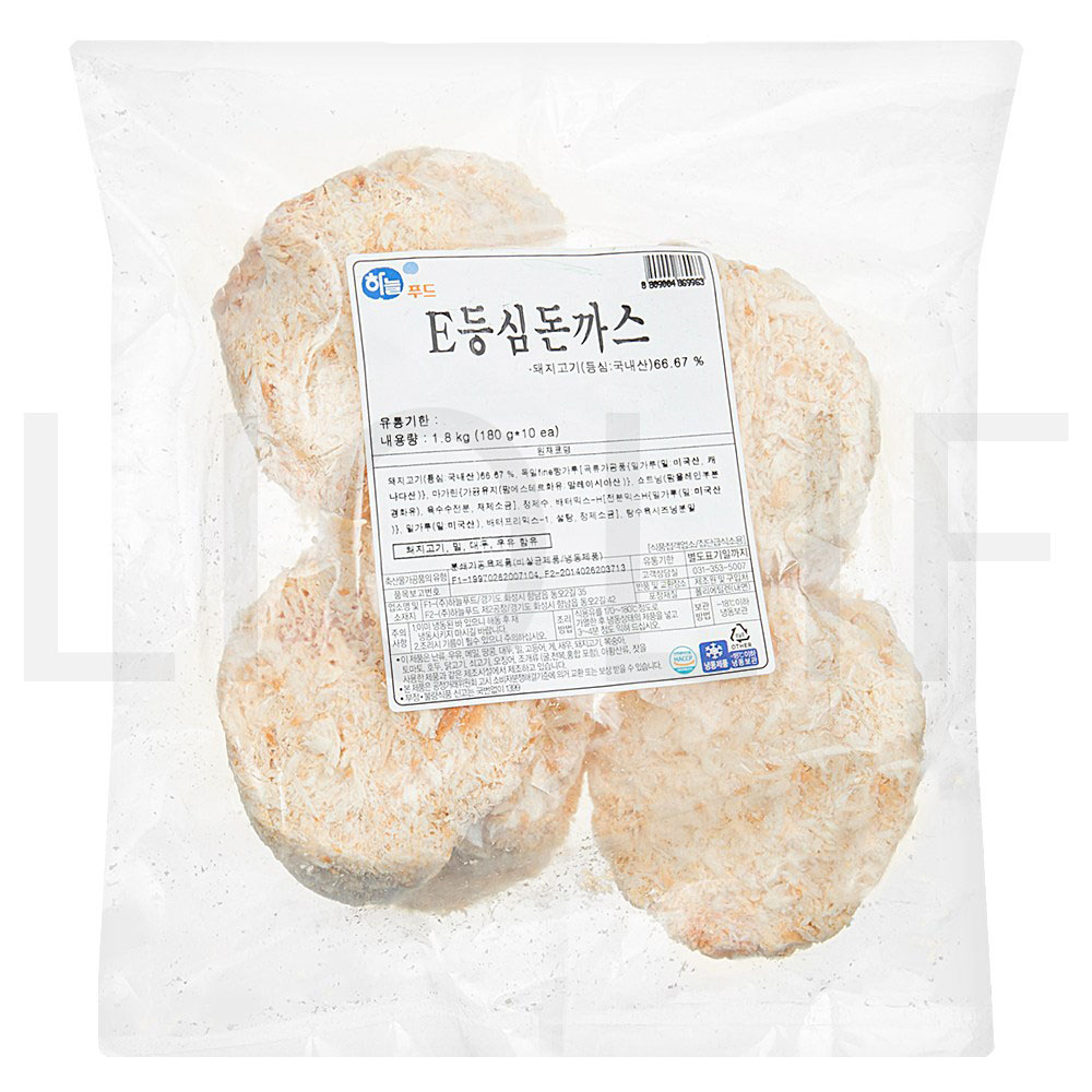 하늘푸드 돈가스 E등심 돈까스 (냉동) 1.8kg 1팩 : SUPER SALE