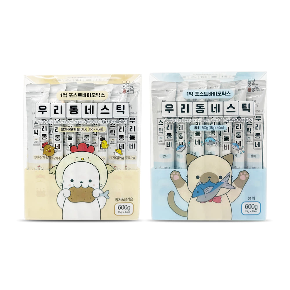 동묘동락 우리동네 스틱 고양이 유산균 츄르간식 참치, 600g, 1개 : 펫아울렛