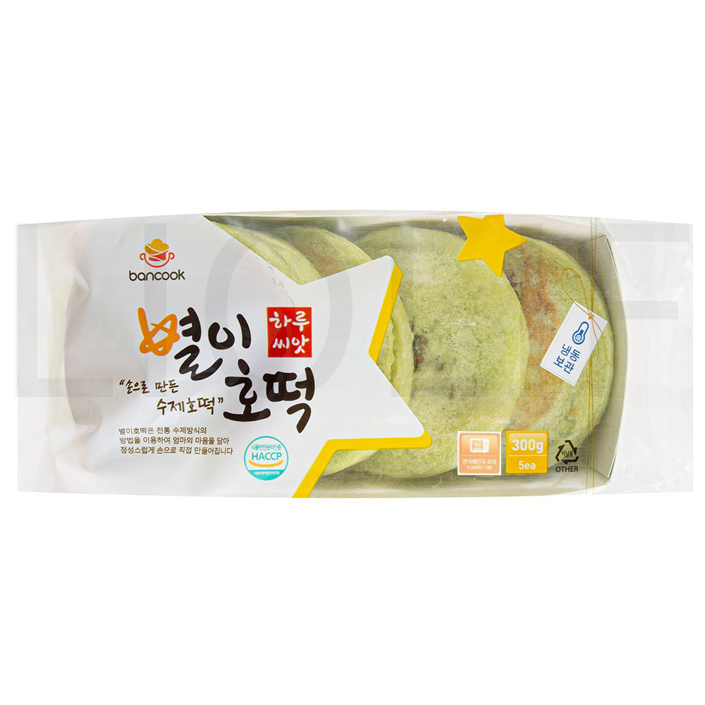 반쿡 떡 하루씨앗 별이호떡 녹차 (냉동) 300g 1개 : SUPER SALE