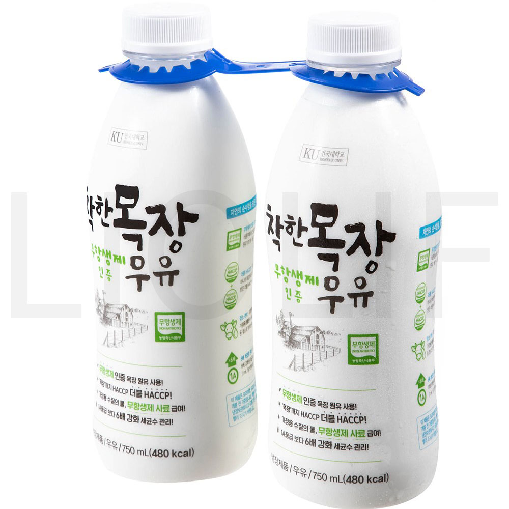 건국유업 우유 무항생제 인증 착한목장 우유 750ml 2개 : SUPER SALE