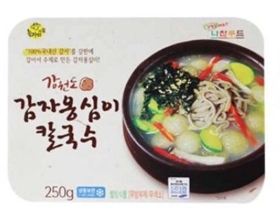 감자옹심이칼국수 강원도 감자칼국수 250g x 2개 : 초이스 리샵