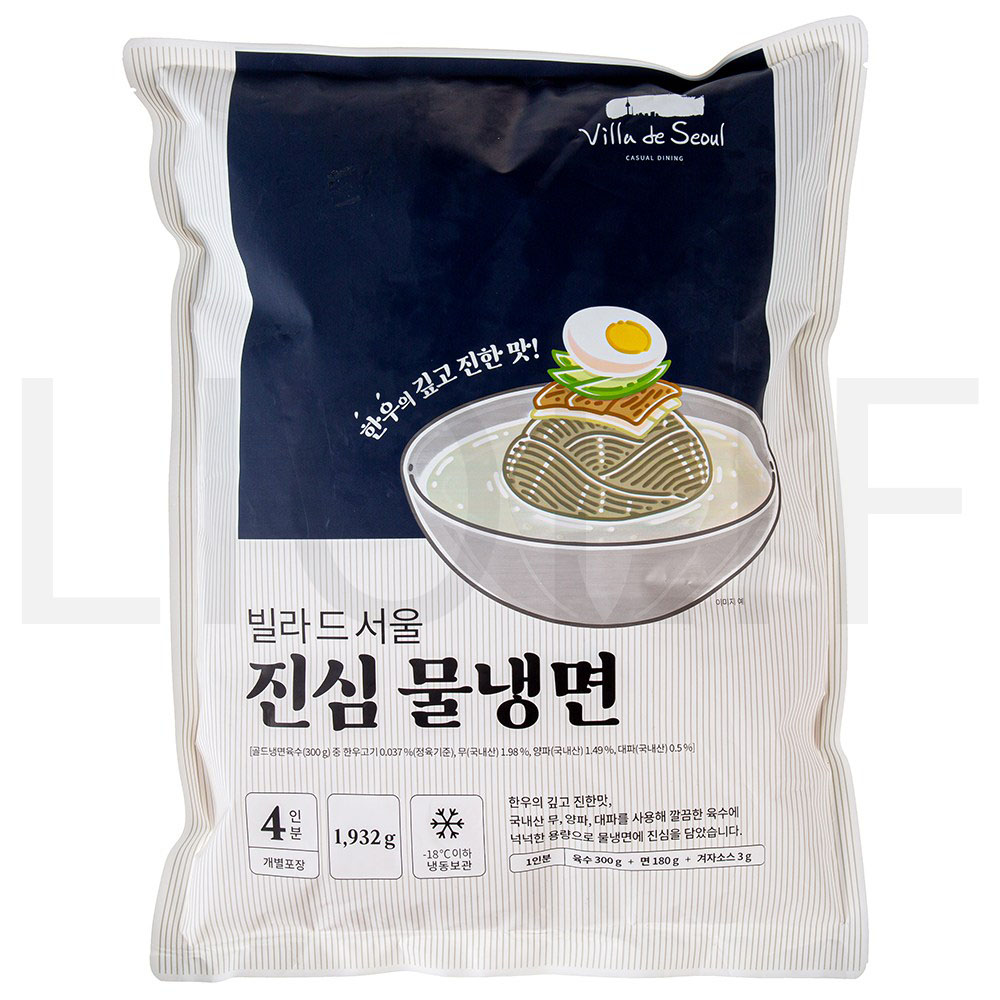 빌라드서울 소바 진심 물냉면 (냉동) 1932g 1개 : SUPER SALE