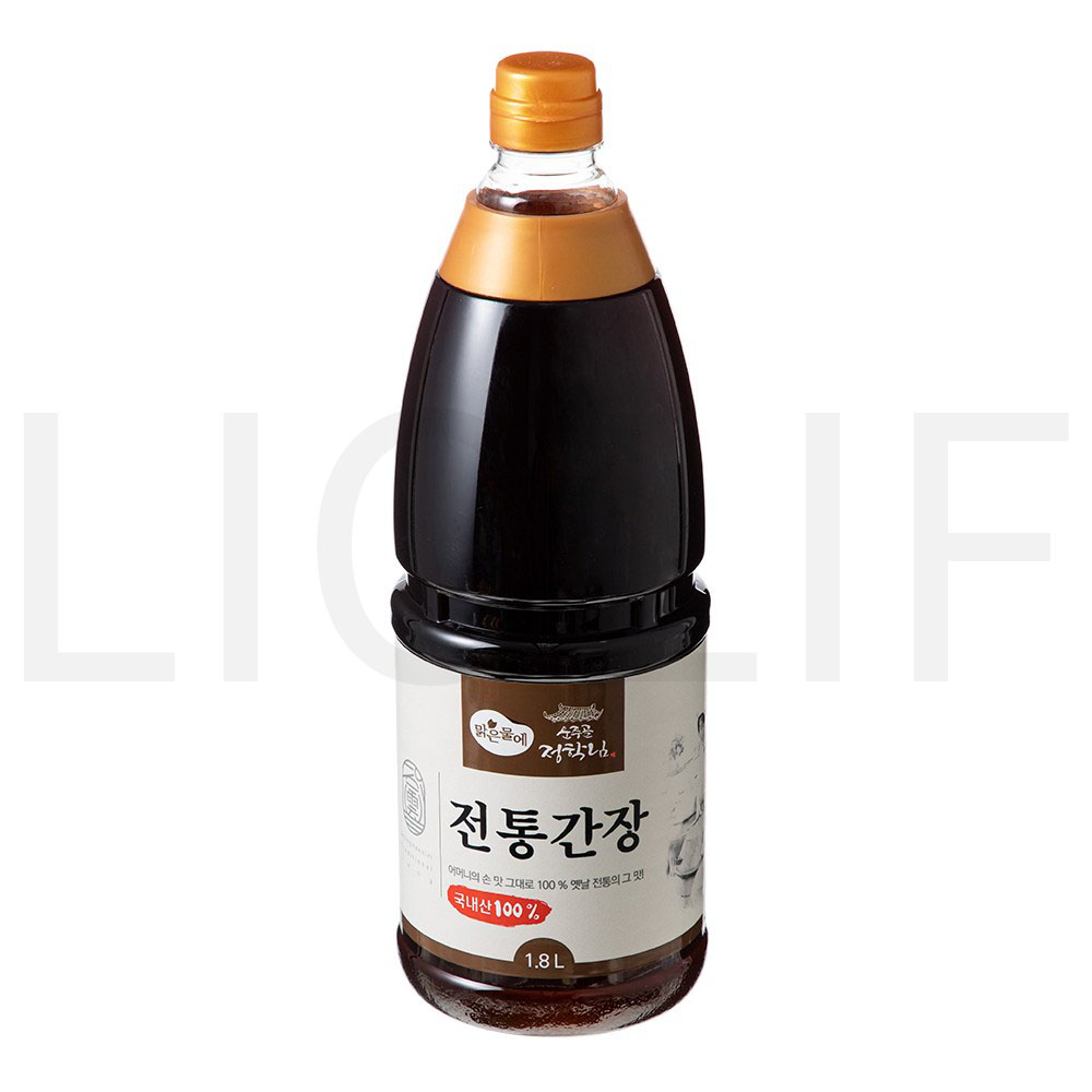 맑은물에 양념장 운주골정학님 전통 간장 1.8L 1개 : SUPER SALE