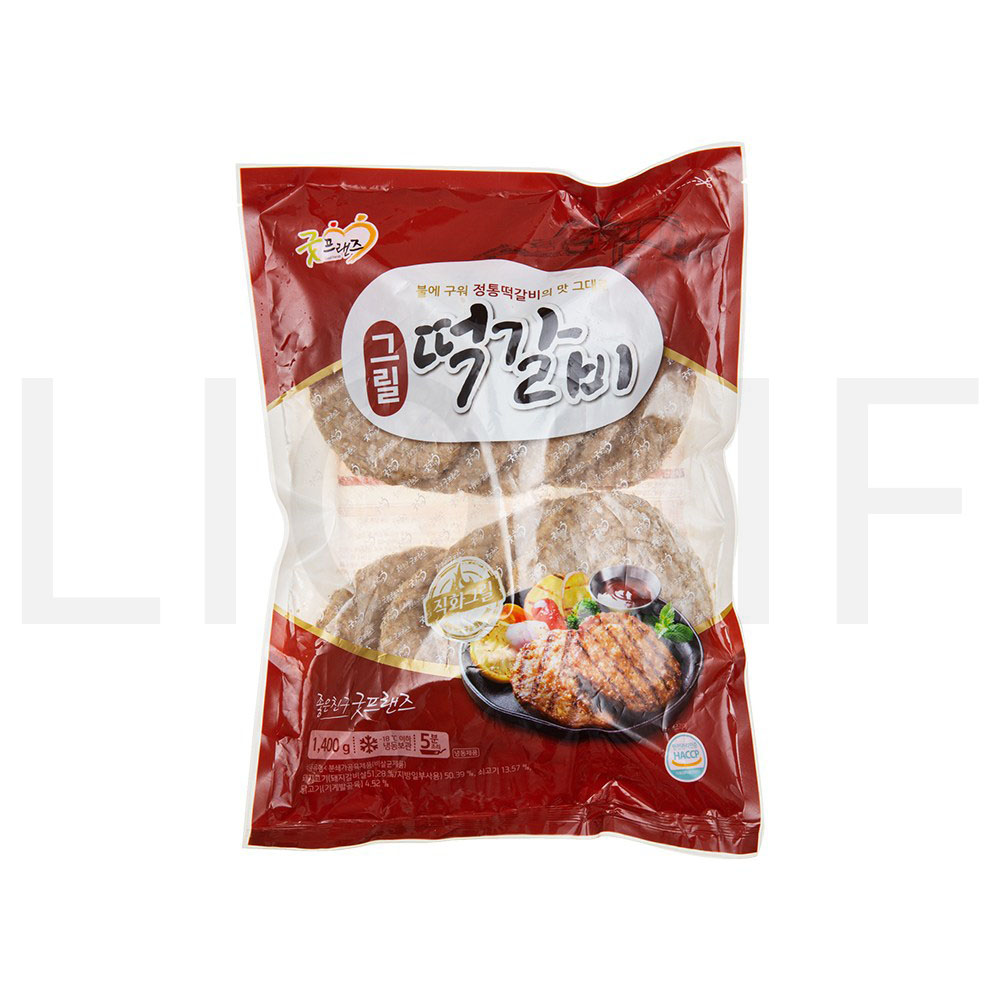 굿프랜즈 튀김류 그릴떡갈비 (냉동) 1400g 1개 : SUPER SALE