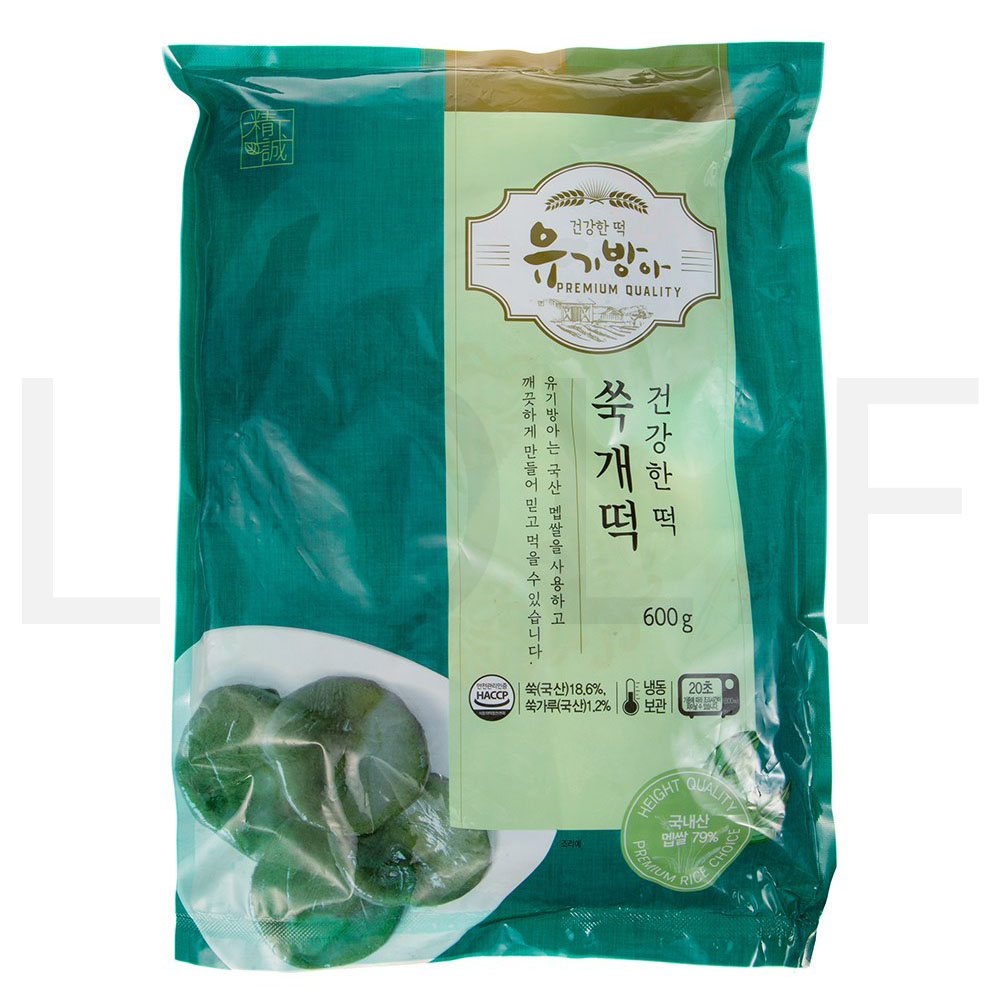 유기방아 떡 쑥개떡 (냉동) 600g 2개 : SUPER SALE