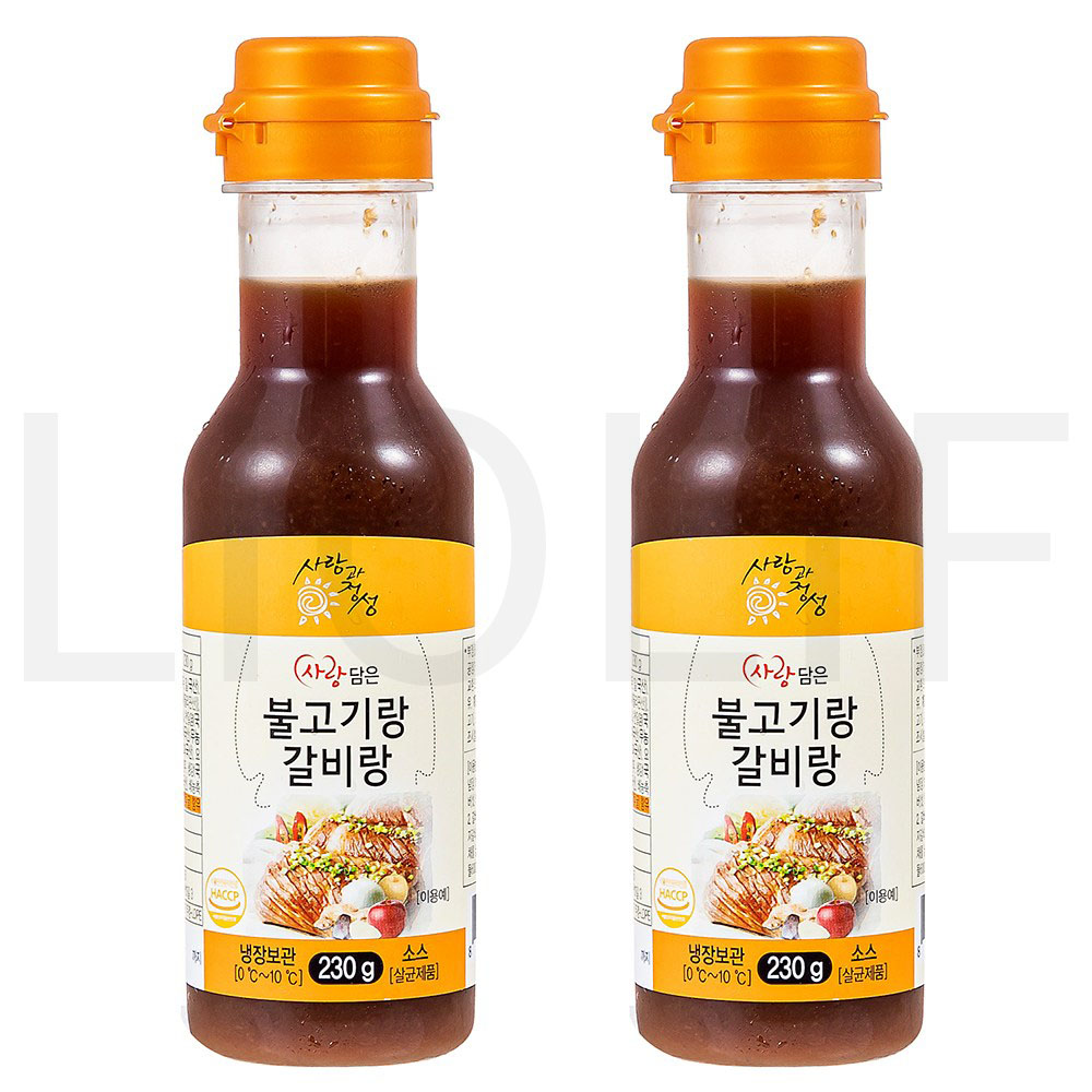 사랑과정성 후추 사랑담은 불고기랑갈비랑 230g 4개 : SUPER SALE