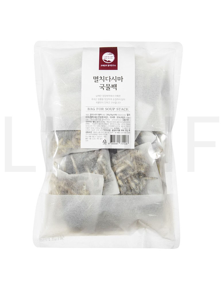 조혜정의멸치연구소 기타조미료 국산 멸치 다시마 국물팩 (냉동) 288g 1개 : SUPER SALE