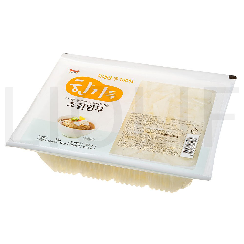 일가 절임류 한가득 초절임무 3kg 4개 : SUPER SALE