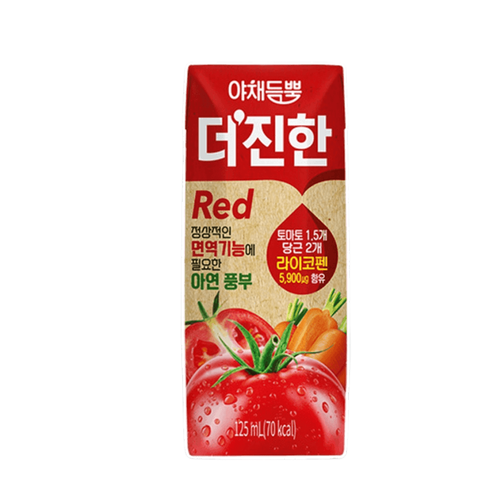 야채듬뿍 더진한 레드 125ml 24팩 : 에이비씨마트