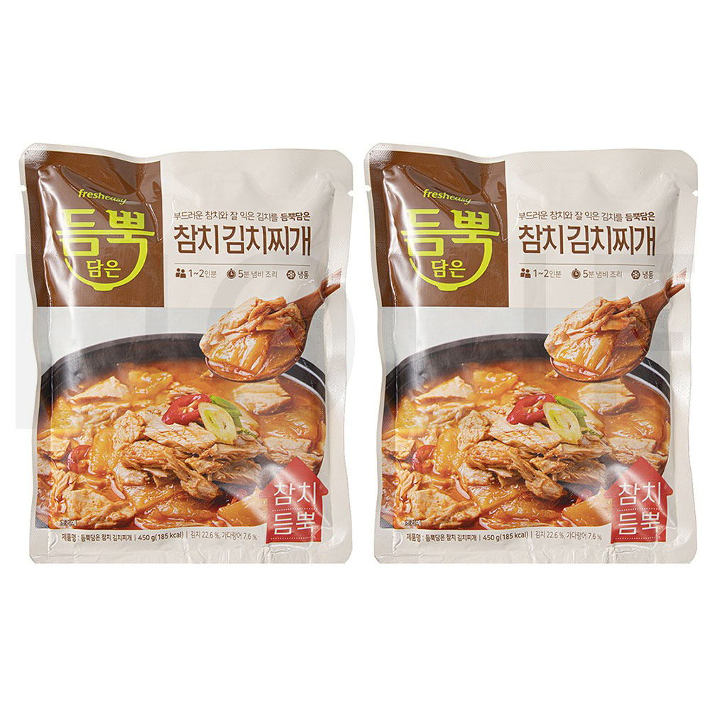 듬뿍담은 즉석국/즉석탕 참치 김치찌개 (냉동) 450g 4개 : SUPER SALE
