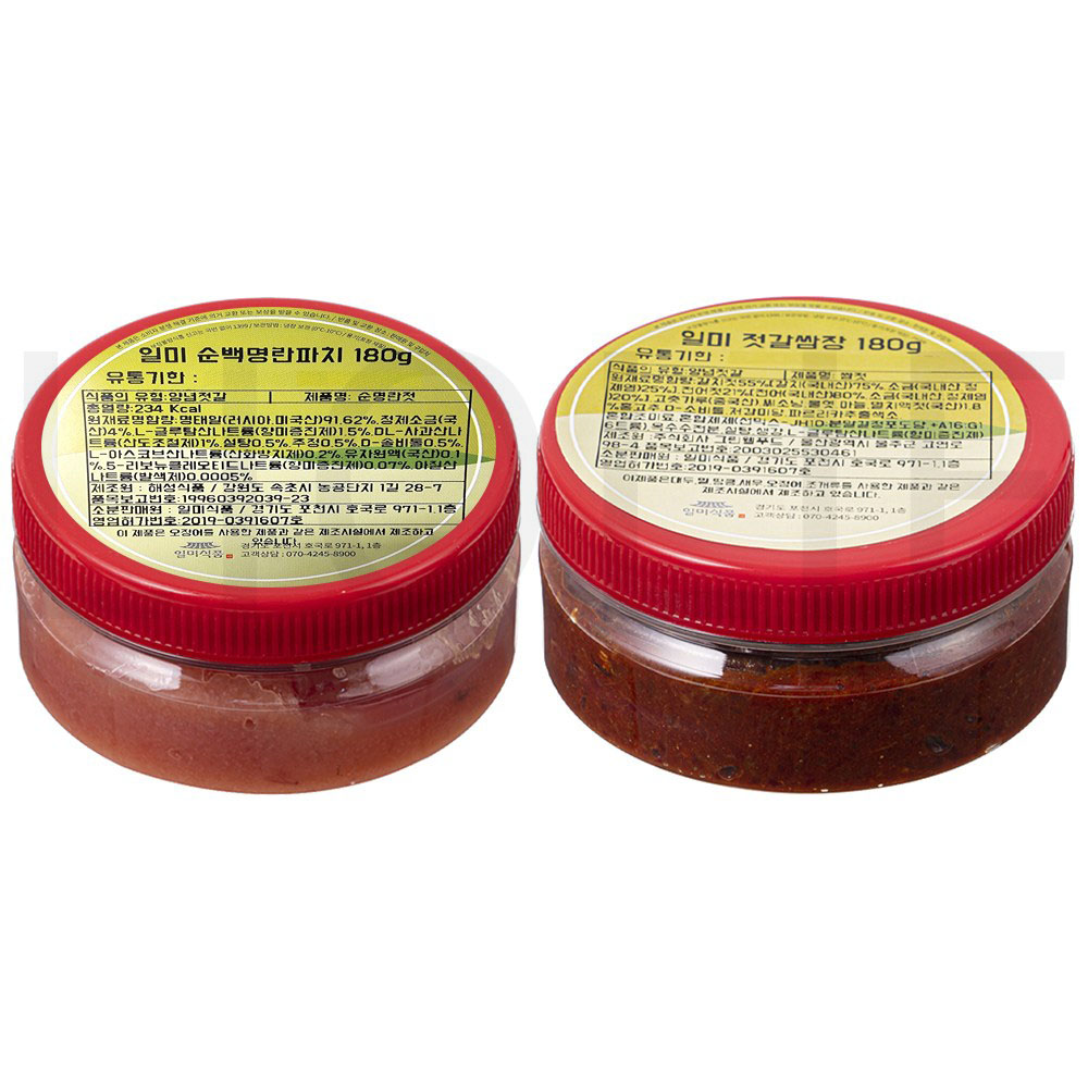 일미 기타젓갈 마음담은 순백명란파치 180g + 쌈젓 180g 세트 1세트 : SUPER SALE