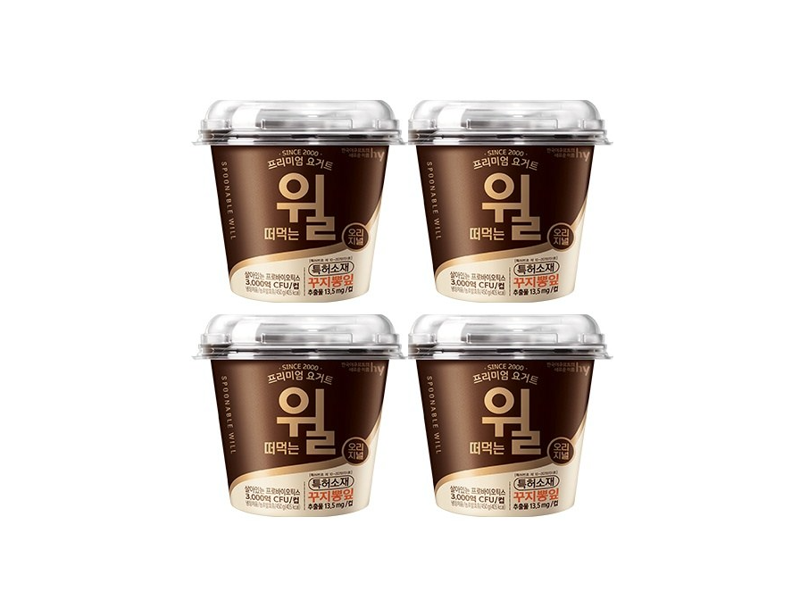 한국야쿠르트 오리지널 떠먹는 윌 450g,  4개입 : 메가마트마켓