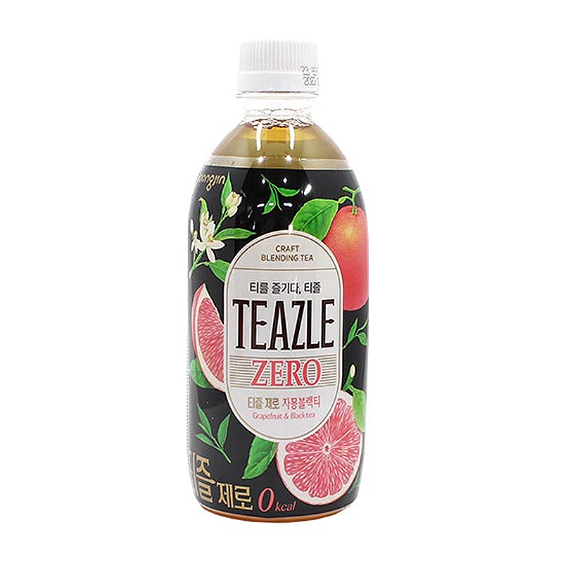 웅진식품 티즐 제로 자몽 블랙티 500ml : 스토리 푸드