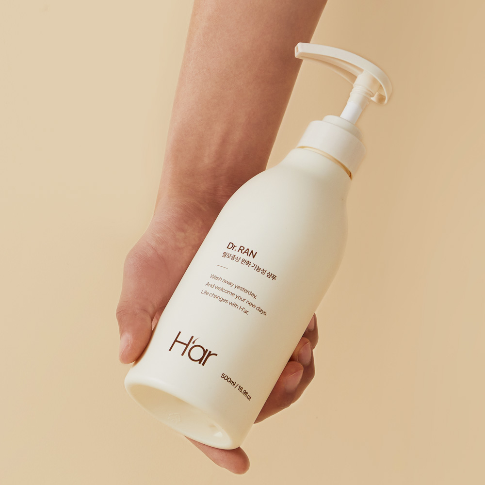 하아르 닥터란 달걀 단백질샴푸 향기좋은 두피케어샴푸 500ml, 2box : 하아르