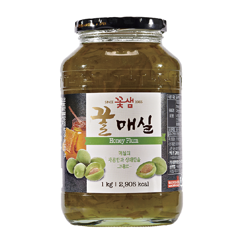 꽃샘 1kg 모음집 유자차 레몬차 자몽차 매실차 청귤차 모과차 사과차 한라봉차 생강차 대추차 1박스(4개) : 아싸커피