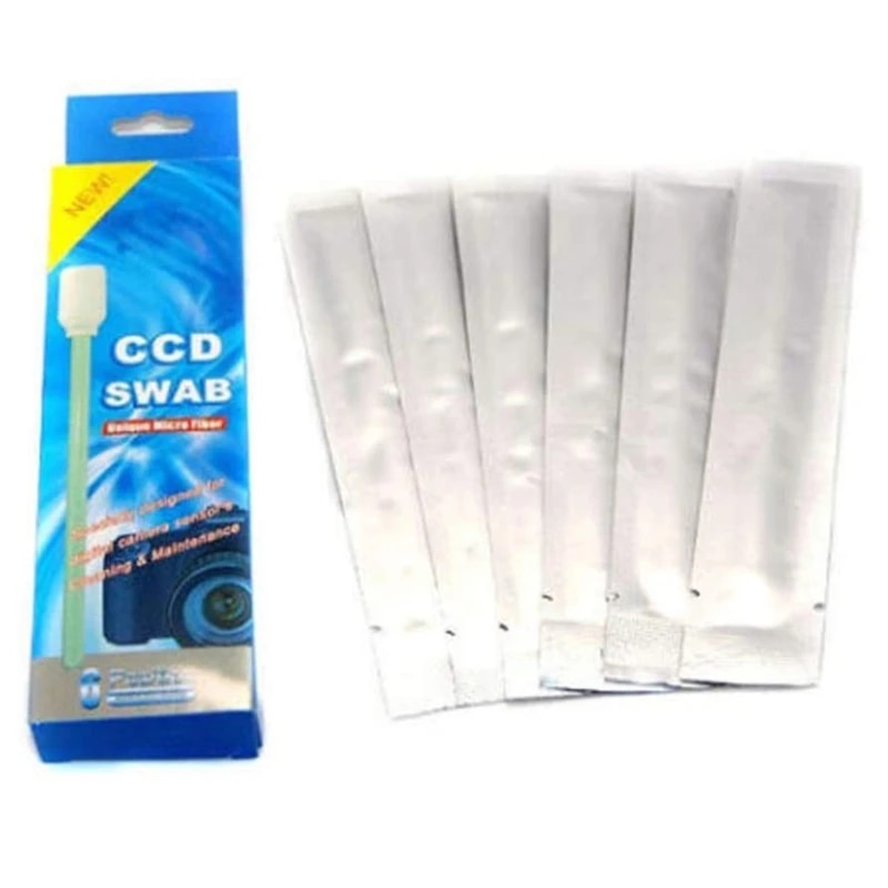 6 팩 습식 센서 클리너 CMOS CCD 클리닝 키트 디지털 SLR 카메라 광학 렌즈 및 컴퓨터 디스플레이 용 범용 : 화이트벨라
