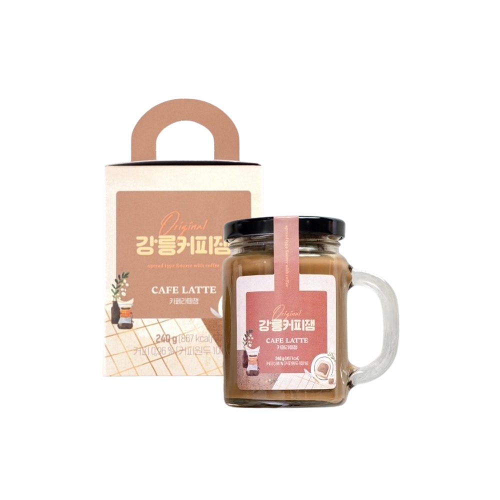 윤스디저트팩토리 강릉커피잼 카페라떼 240gX1병 선물 : 행복꿈