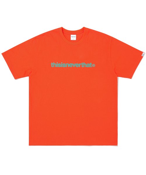 디스이즈네버댓 반팔티 T-LOGO TEE-ORANGE : THEXSHOP
