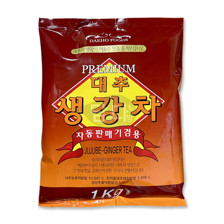 대호 자판기용 프리미엄 대추생강차 1kg : 담터다방