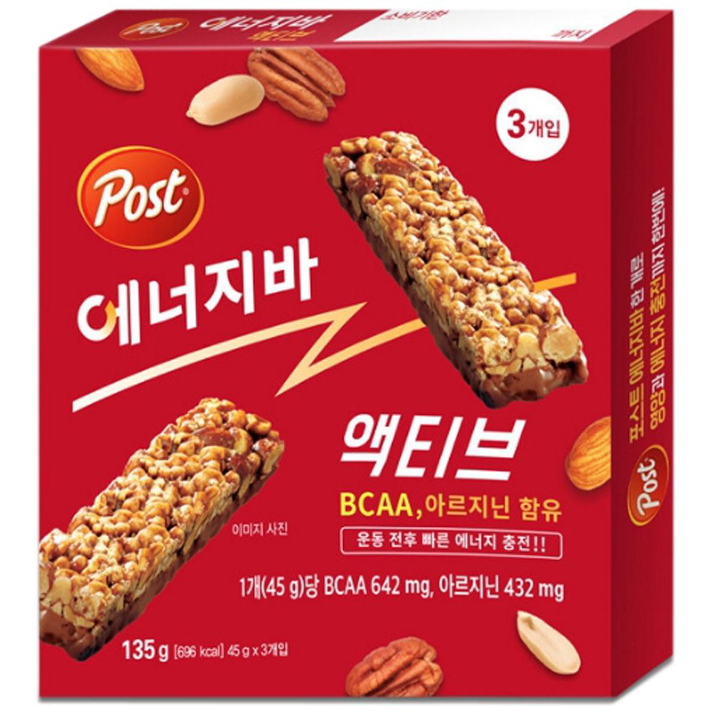 Jery1225 135g 에너지바초콜릿 동서식품초콜릿 3개 초코바 : 제리엘란샵