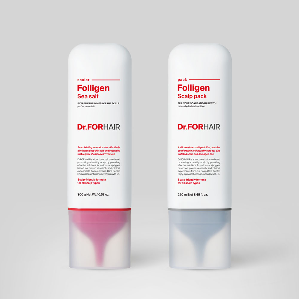 닥터포헤어 폴리젠 씨솔트 스케일러 300g + 폴리젠 스칼프팩 250ml 두피강화 솔루션 세트 : 닥터포헤어