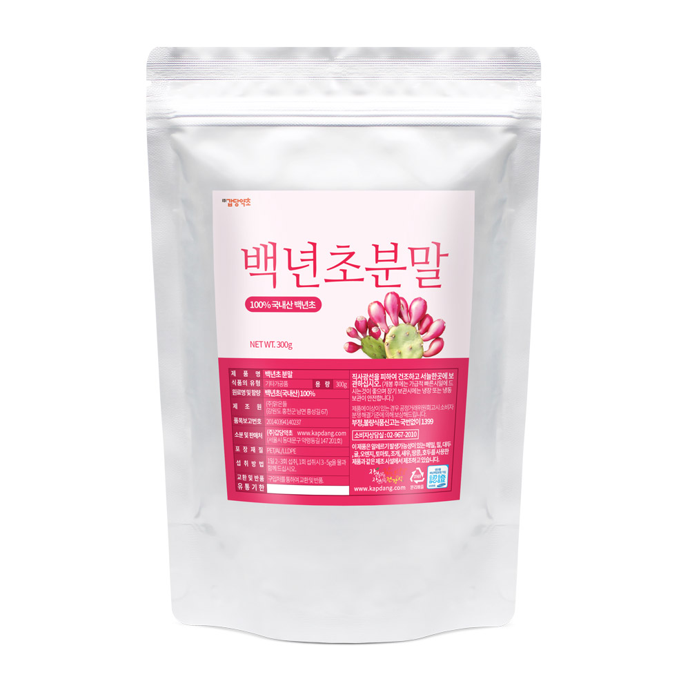 국내산 백년초 가루 분말 300g : 갑당약초
