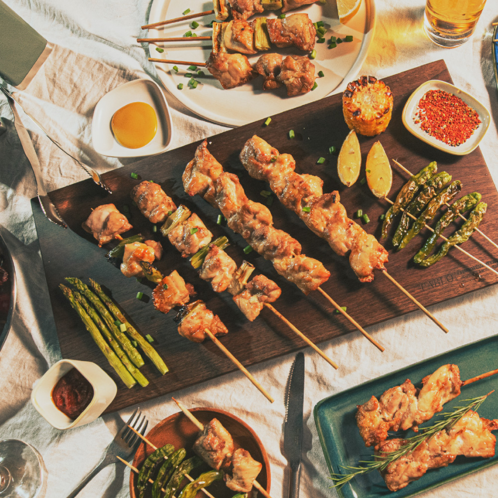 슴옥희 숯불 바베큐 닭꼬치 4종 순살꼬치, 파닭꼬치 골라담기 : 슴옥희 닭꼬치