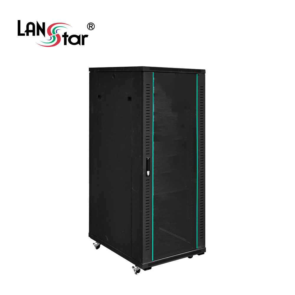 랜스타 LS-1600HB 허브랙 검정 32U 1600x800x600 통신랙 국제규격 : 랜스타